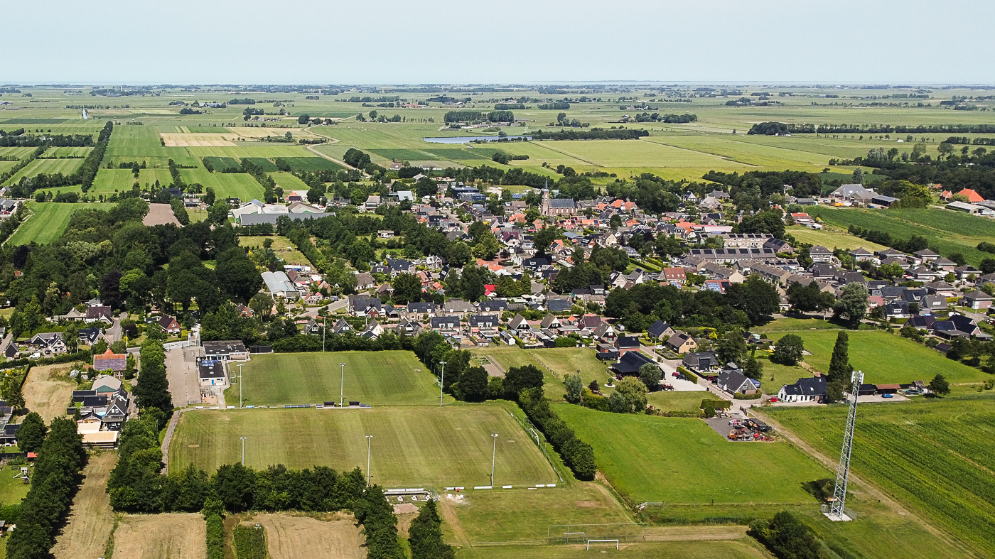 Drone fotografie 120 hoogte Driesum Noord Oost Friesland